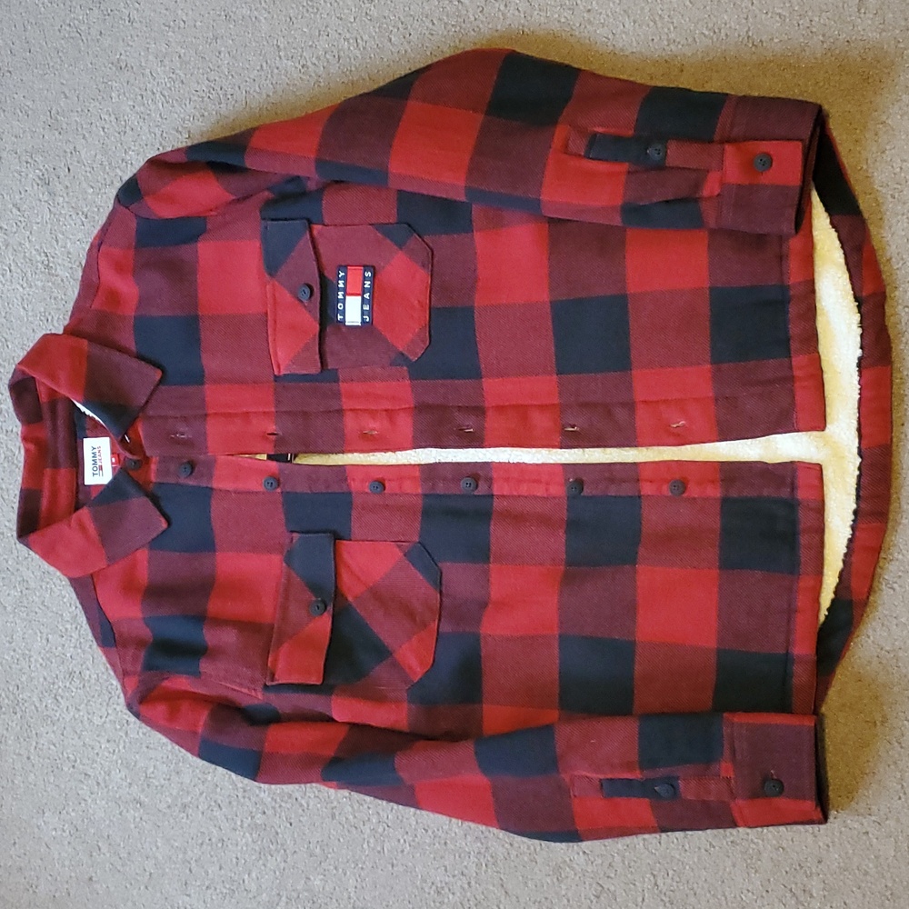 Tommy Jeans Sherpa Flannel Overshirt